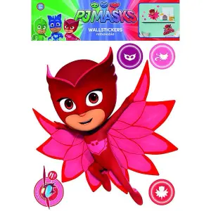 PJ Masks Owlette A3 Stickers Red/Pink (One Size)