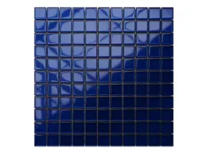 Glass mosaic on mesh for bathroom or kitchen 300mm x 300mm - MobyDick