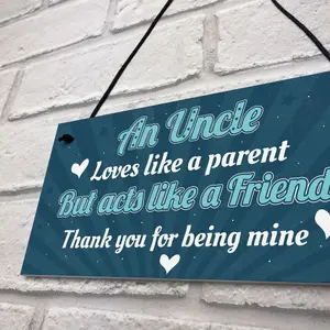 Red Ocean Quirky Birthday Christmas Gifts For Uncle Hanging Plaque From Niece Newphew Thank You Gift