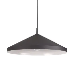 Luminosa Yurta Dome Pendant Ceiling Light Black 50cm