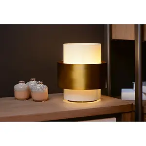 Lucide Firmin Classic Table Lamp 20cm - 1xE27 - Matt Gold, Brass