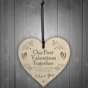 Special Our First Valentines Together Gift Love Gift For Boyfriend Girlfriend Keepsake