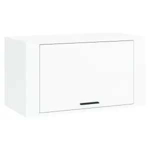 Wall-mounted Shoe Cabinet High Gloss White 70x35x38 cm Engineered Wood