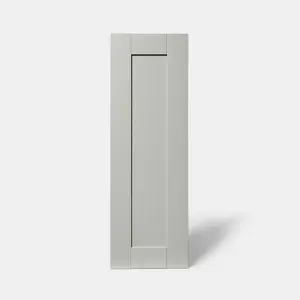 GoodHome Alpinia Matt grey wood effect Shaker Tall wall Cabinet door (W)300mm (H)895mm (T)18mm