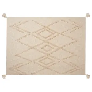 Blanket MORBI Cotton 130 x 180 cm Beige