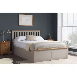 Birlea Phoenix Small Double Ottoman Bed Pearl Grey