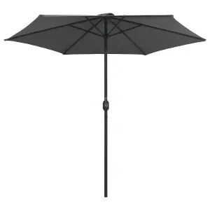 Berkfield Outdoor Parasol with Aluminium Pole 270x246 cm Anthracite