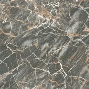 Crown Carbon Onyx Charcoal Grey Marble Stone Wallpaper M1749