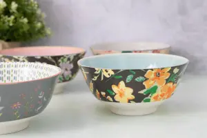 KitchenCraft 4-Piece Ceramic Cereal / Dessert Bowl Set