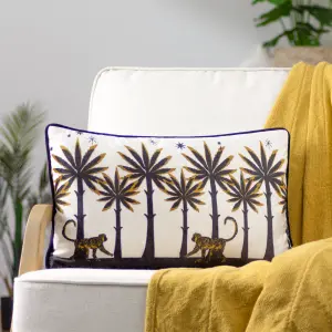 furn. Desert Monkey Velvet Feather Filled Cushion