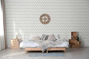 SK Filson Grey Chevron Wallpaper