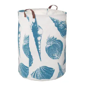 Maison by Premier Echo Blue And White Laundry Bag