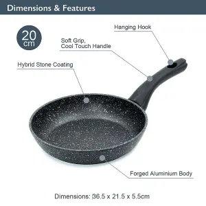 Blackmoor 20cm Black Non-Stick Frying Pan