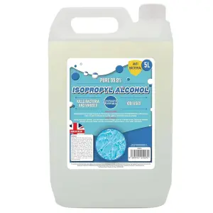 2x 5L Household Cleaning Disinfectant Strong Isopropyl IPA Cleaning Liquid For Grease Dirt Oil & Electronics