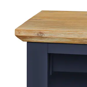 Florence Navy Blue TV Stand with 3 Drawers and Shelf