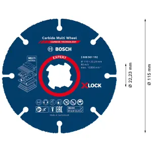 Bosch Professional Cutting disc 115mm x 1mm x 22.23mm