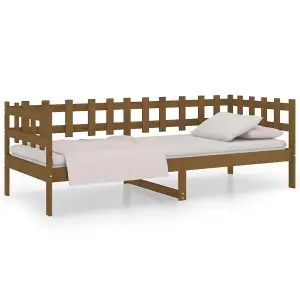 Berkfield Day Bed Honey Brown 90x200 cm Solid Wood Pine