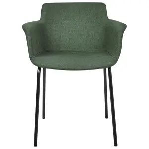 Set of 2 Dining Chairs BELFIELD Green