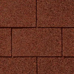 Roof Pro Red Square Roof shingle (L)1m (W)340mm, Pack of 16