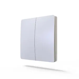 2 Gang Wireless Kinetic Switch White Body PRO RANGE