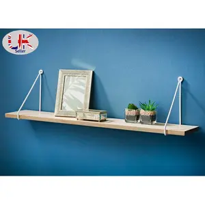 Addre Floating Shelf Oak/White / 20cm H x 80cm W x 15cm D