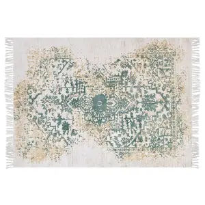 Vintage Area Rug 160 x 230 cm Beige and Green BOYALI