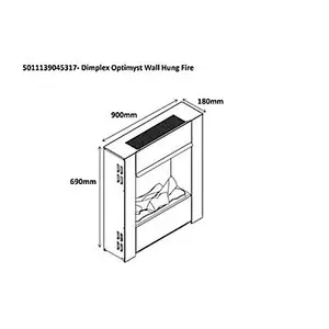 Dimplex Opti-myst 2kW Black Electric Fire