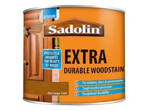 Sadolin 5090981 Extra Durable Woodstain Heritage Oak 500ml SAD5090981