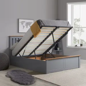 Birlea Phoenix King Ottoman Bed Stone Grey