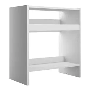 Cooke & Lewis Santini Gloss White Cabinet (H) 852mm (W) 600mm