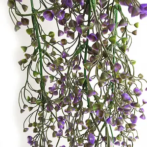 Artificial Hanging Vines Plants, Artificial Ivy Leaves Garland, Faux Fake Plastic Decorative Artificial Plants Purple