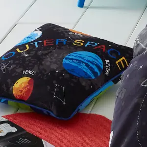 Outer Space Velvet Filled Cushion