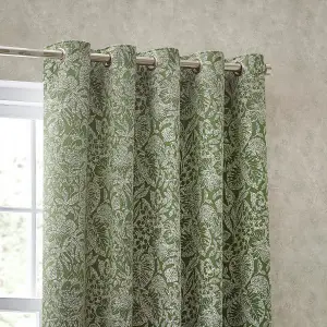 Wylder Nature Bali Botanical Jacquard Eyelet Curtains