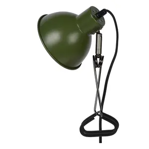 Lucide Moys Retro Clamp Lamp - 1xE27 - Green