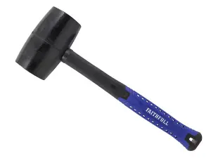 Faithfull Black Fibreglass Rubber Mallet Hammer 32oz FAIRMBF32