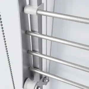 Steel Foldable Wall-Mounted Drying Rack 100cm H x 17cm W x 13cm D