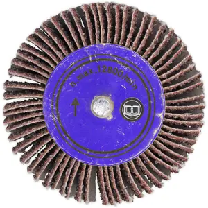 High-Performance 60mm Aluminium Oxide Flap Wheel with 6mm Shaft for Precision Sanding