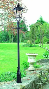 Elstead Wilmslow 1 Light Outdoor Lamp Post Black, E27