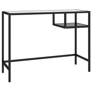 Berkfield Computer Desk Black 100x36x74 cm Glass