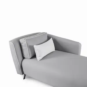 Emelda Grace Chloe Chaise Longue - Grey