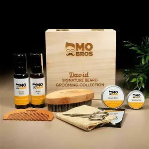 Personalised Wooden Beard Care Kit Best Selling Gift