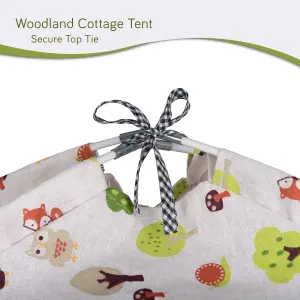 Woodland Green Cottage Play Tent For Kids, Woodland Themed Kids Tent