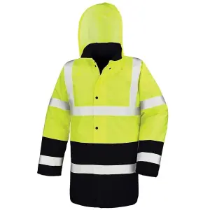 Result Unisex Adult Motorway Two Tone Safety Coat