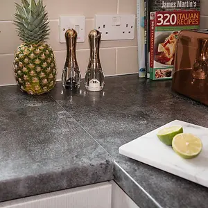 d-c-fix Avellino Beton Slate Grey Self Adhesive Vinyl Wrap Film for Kitchen Worktops and Furniture 10m(L) 45cm(W)