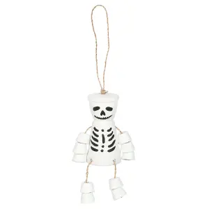 Something Different Skeleton Terracotta Garden Decoration White (One Size)