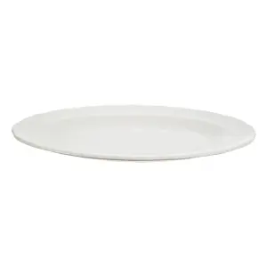 Essentials by Premier Quinn Embossed White Platter