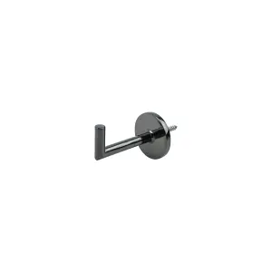 GoodHome Kimlos Black Nickel effect Hook Curtain tie back, Set of 2