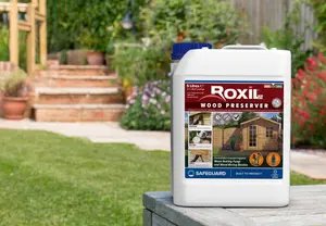 Roxil Wood Preserver (5L Clear) Odourless, Advanced Protection Against Dry Rot, Wet Rot, Fungal Attack and Woodworm Infestation