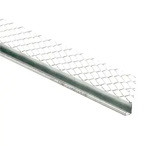 Expamet Galvanised steel Stop bead, (L)2.4m (W)57mm