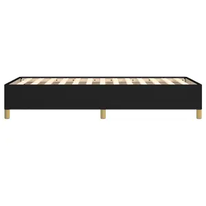 Berkfield Bed Frame Black 90x190 cm 3FT Single Fabric